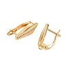 SHEGRACE Brass Micro Pave Cubic Zirconia Hoop Earring Findings XGRQ79873-950G-2
