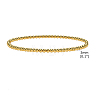 Stainless Steel Round Beaded Stretch Bracelets PW-WG50361-02-1