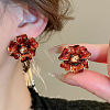 Alloy & Enamel Stud Earrings FS-WG6063A-01-2