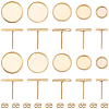 50Pcs 5 Styles 304 Stainless Steel Stud Earring Findings STAS-BBC0009-96-1