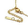 Brass Micro Pave Clear Cubic Zirconia Pendant Necklaces for Women NJEW-E106-05KCG-02-3