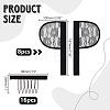 8Pcs Polyester Wig Ponytail Caps OHAR-WR0001-09-2