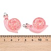 Transparent & Opaque Resin Pendants RESI-P048-02B-P-3