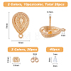 10 Pairs 2 Colors Alloy Stud Earring Findings FIND-FH0005-79-2