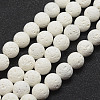 Unwaxed Natural Lava Rock Beads Strands X-G-J367-01-4mm-1