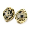 Natural Dalmatian Jasper Faceted Pendants G-M431-06G-05-2