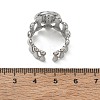 304 Stainless Steel Cuff Ring Components SA-CBA37BC-18C-P-3