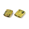 2-Hole Baking Paint Glass Seed Beads SEED-N009-03H-2