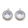 304 Stainless Steel Rhinestone Pendants STAS-Z203-01P-01-1