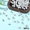 Acrylic Horizontal Hole Letter Beads OACR-YW0002-08D-1