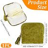 Velvet Jewelry Storage Zipper Bags with Tassel ABAG-PA0001-01A-2