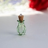 Glass Empty Wishing Bottle Pendants PW-WGF7B75-15-1