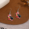 Christmas Theme Alloy Enamel Dangle Earrings FS-WGBB05F-04-1