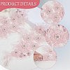 1Pair Flower Shape Polyester & Sequin Embroidery Cloth Iron On Patches DIY-CY0003-82B-6