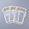 Reusable Mason Jar Shape Zipper Sealed Bags OPP-Z001-02-A-3