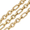 201 Stainless Steel Oval Link Chains CHS-F024-02B-G-1