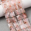 Natural Hematoid Quartz/Ferruginous Quartz Beads Strands G-F839-A12-01-1