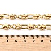 304 Stainless Steel Oval Infinity Link Chain Necklaces for Women Men NJEW-K249-20C-G-5