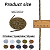 10Pairs 10 Styles Polyester Shoelaces FIND-FH0018-11-2