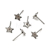 Tarnish Resistant Earring Cabochon Settings 304 Stainless Steel Ear Studs Blank Settings STAS-Q170-10-4