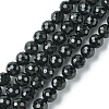 Natural Black Tourmaline Beads Strands G-F748-Y01-04-1