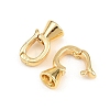 Brass Fold Over Clasps KK-H292-29G-3