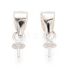 925 Sterling Silver Cup Peg Bails STER-T009-24S-1