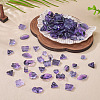 125G Gradient Color Transparent Glass Beads GLAA-TA0003-58B-5