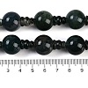 Natural Indian Agate 3-Hole Guru Beads Strands G-H064-E02-03-5