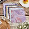 Gorgecraft 24 Sheet 12 Style Square with Marble Pattern Scrapbook Paper Pad SCRA-GF0001-05-4