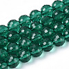 Transparent Glass Bead Strands GLAA-R095-12mm-28-1