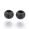 304 Stainless Steel Textured Spacer Beads Ion Plating(IP) X-STAS-P108-04B-1