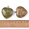 Natural Unakite Pendants GG-K002-12A-13-3