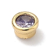 Flat Round Brass Micro Pave Cubic Zirconia Cabochons KK-P345-13G-A03-2