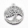 Tibetan Style Alloy Pendants X-TIBE-S323-020AS-RS-2