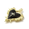 Alloy Black Enamel Gothic Style Pendants PALLOY-R157-06G-06B-2