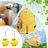 Cute Water Mink Mini Fur Chicken Pendant Bag Keychain KEYC-WH0018-77-7