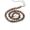 Natural Sandalwood Beads Strands WOOD-F008-02-A-4