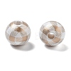 Christmas Printed Schima Wood European Beads WOOD-G023-18A-2