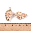 Natural Sea Shell Pendants SSHEL-N038-31-3