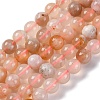 Natural Cherry Blossom Agate Beads Strands G-B130-8mm-02-2
