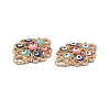 Alloy Enamel Connector Charms FIND-A024-40G-3