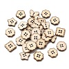 4-Hole Wood Buttons WD-CBA9CDE-01B-1