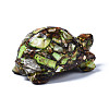 Tortoise Assembled Natural Bronzite & Synthetic Imperial Jasper Model Ornament G-N330-39A-02-2