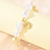 Ocean Brass Starfish Dolphin Charm Bracelets for Women KK-CBA68DA-05G-2