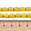 Handmade Millefiori Glass Oval Beads Strands LK-Z001-02A-03-4