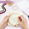 Lavender Pattern Embroidery Starter Drawstring Bag Making Kit DIY-WH0308-156-3