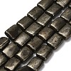 Natural Gold Pyrite/Golden Pyrite Beads Strands G-F833-H01-01-2