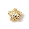 Brass Micro Pave Cubic Zirconia Beads KK-D262-06G-01-1