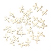 304 Stainless Steel Tiny Cross Charms STAS-H149-01G-3